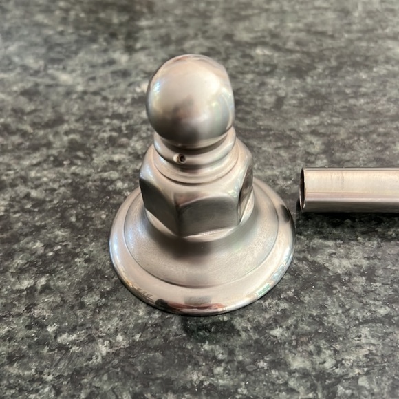 Rohl 18" "Country" Towel Bar in Satin Nickel - Picture 2 of 7